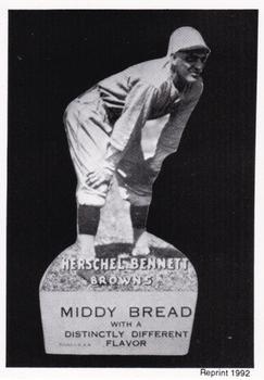 1992 1927 Middy Bread Reprints #NNO Herschel Bennett Front