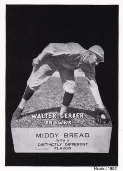 1992 1927 Middy Bread Reprints #NNO Walter Gerber Front