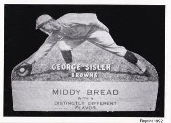 1992 1927 Middy Bread Reprints #NNO George Sisler Front