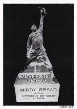 1992 1927 Middy Bread Reprints #NNO Walter Roettger Front