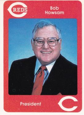 1984 Cincinnati Reds Yearbook Cards #NNO Bob Howsam Front