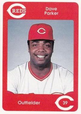 1984 Cincinnati Reds Yearbook Cards #NNO Dave Parker Front