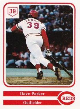 1985 Cincinnati Reds Yearbook Cards #NNO Dave Parker Front