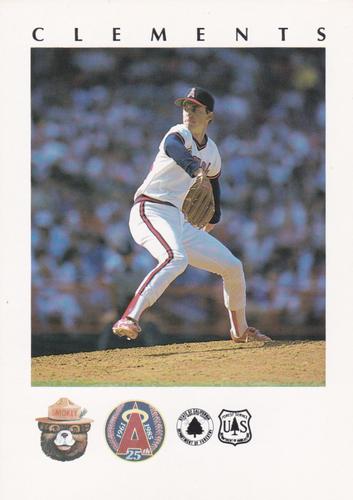 1985 California Angels Smokey #22 Pat Clements Front