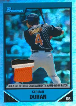 2007 Bowman Draft Picks & Prospects - Futures Game Prospects Patches #BDPP88 German Duran Front