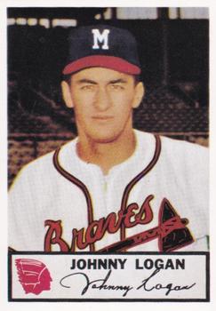 1988 JALFCO 1953 Johnston Cookies Reprints #20 Johnny Logan Front