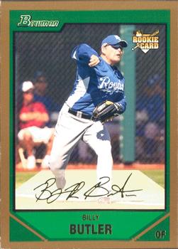 2007 Bowman Draft Picks & Prospects - Gold #BDP30 Billy Butler Front