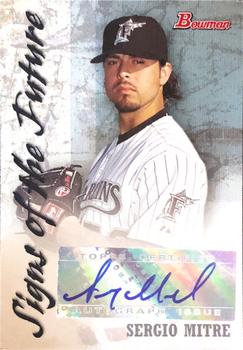 2007 Bowman Draft Picks & Prospects - Signs of the Future #SOF-SM Sergio Mitre Front