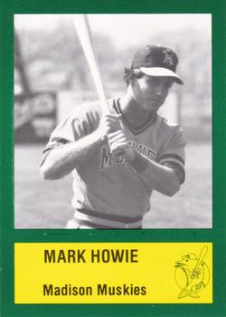 1985 Madison Muskies #13 Mark Howie Front