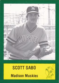 1985 Madison Muskies #21 Scott Sabo Front