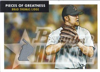 2007 Bowman Heritage - Pieces of Greatness #PG-BL Brad Lidge Front