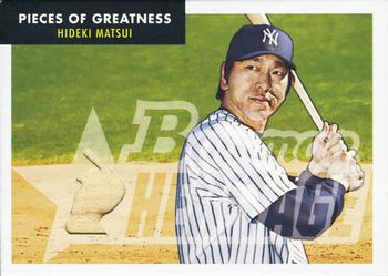 2007 Bowman Heritage - Pieces of Greatness #PG-HM Hideki Matsui Front