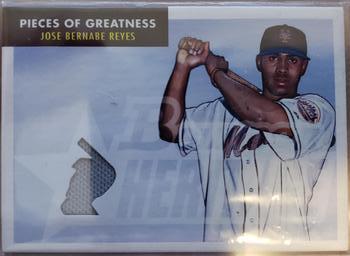 2007 Bowman Heritage - Pieces of Greatness #PG-JR Jose Reyes Front