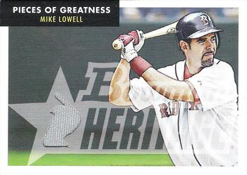 2007 Bowman Heritage - Pieces of Greatness #PG-ML Mike Lowell Front