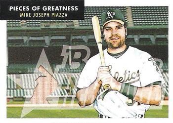 2007 Bowman Heritage - Pieces of Greatness #PG-MP Mike Piazza Front