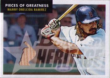 2007 Bowman Heritage - Pieces of Greatness #PG-MR2 Manny Ramirez Front