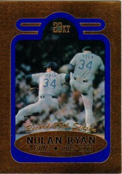 1993 Bleachers 23KT Nolan Ryan #4 Nolan Ryan Front