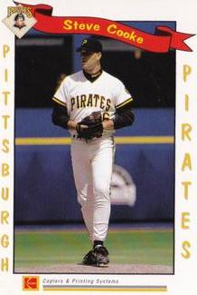 1995 Kodak Pittsburgh Pirates #NNO Steve Cooke Front