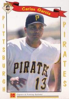 1995 Kodak Pittsburgh Pirates #NNO Carlos Garcia Front