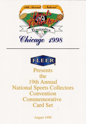 1998 Fleer National Convention #NNO Header Card Front
