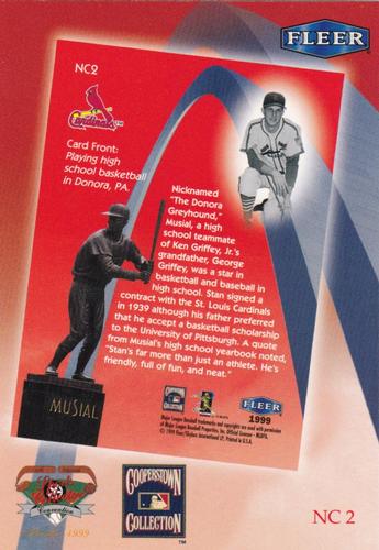 1999 Fleer National Convention #NC2 Stan Musial Back