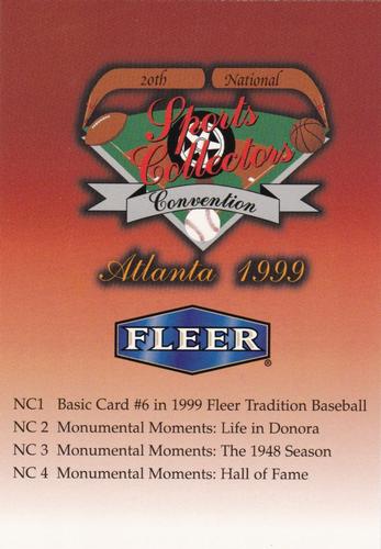 1999 Fleer National Convention #NNO National Header Card Back