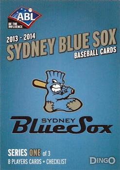 2013-14 Dingo Australian Baseball League #NNO Sydney Blue Sox Series 1 Checklist Front