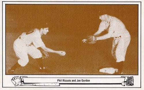 1983 TCMA Play Ball Postcards #17 Phil Rizzuto / Joe Gordon Front