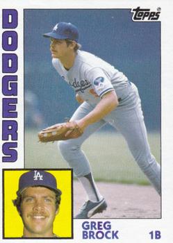 1984 Topps Head-In-Box Proofs #NNO Greg Brock Front