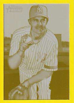 2007 Bowman Heritage - Printing Plates Yellow #112 Mike Mussina Front