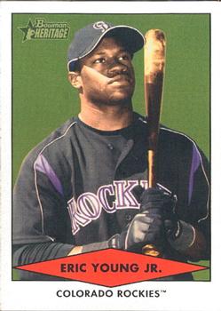 2007 Bowman Heritage - Prospects #BHP45 Eric Young Jr. Front