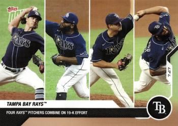 2020 Topps Now #22 Tampa Bay Rays Front