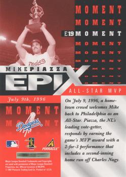 1998 Score - Epix Orange #E19 Mike Piazza Back