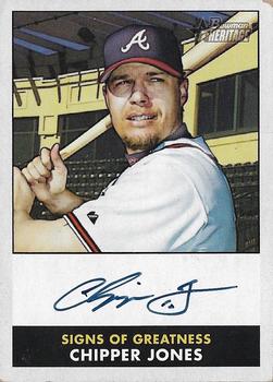 2007 Bowman Heritage - Signs of Greatness #SG-CJ Chipper Jones Front