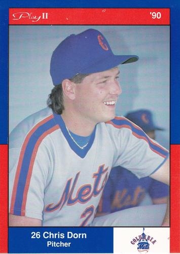 1990 Play II Columbia Mets Postcards #5 Series III Chris Dorn Front