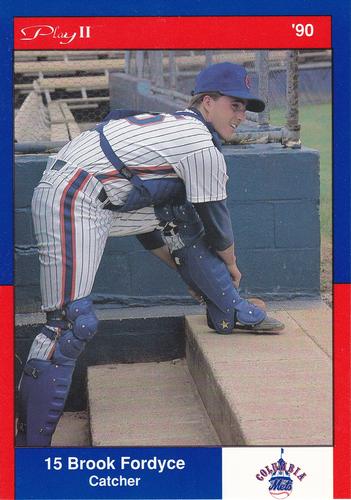 1990 Play II Columbia Mets Postcards #4 Series IV Brook Fordyce Front