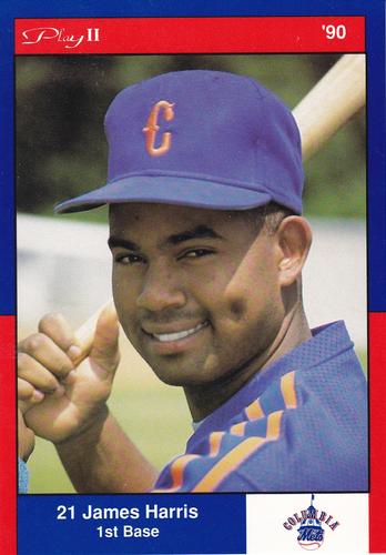 1990 Play II Columbia Mets Postcards #5 Series IV James Harris Front