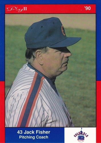 1990 Play II Columbia Mets Postcards #6 Series IV Jack Fisher Front