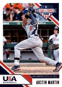 2020 Panini USA Baseball Stars & Stripes #6 Austin Martin Front