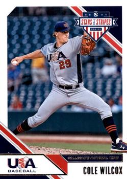 2020 Panini USA Baseball Stars & Stripes #10 Cole Wilcox Front