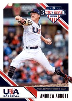 2020 Panini USA Baseball Stars & Stripes #13 Andrew Abbott Front