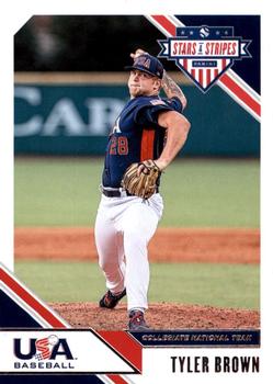 2020 Panini USA Baseball Stars & Stripes #14 Tyler Brown Front