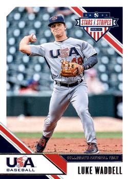 2020 Panini USA Baseball Stars & Stripes #25 Luke Waddell Front