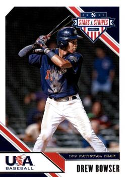 2020 Panini USA Baseball Stars & Stripes #34 Drew Bowser Front