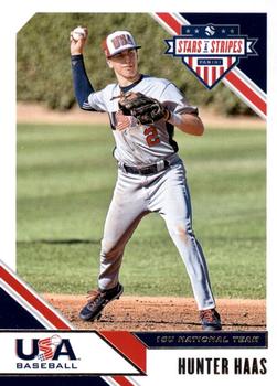 2020 Panini USA Baseball Stars & Stripes #36 Hunter Haas Front