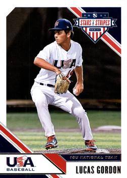 2020 Panini USA Baseball Stars & Stripes #40 Lucas Gordon Front