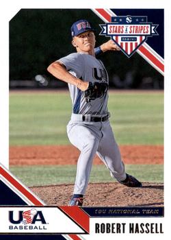 2020 Panini USA Baseball Stars & Stripes #46 Robert Hassell Front