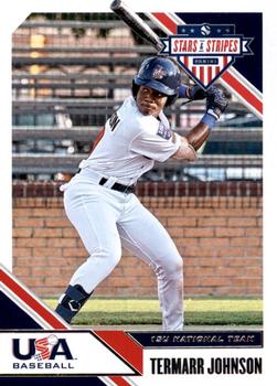2020 Panini USA Baseball Stars & Stripes #56 Termarr Johnson Front