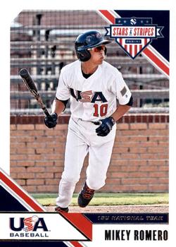 2020 Panini USA Baseball Stars & Stripes #57 Mikey Romero Front