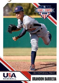 2020 Panini USA Baseball Stars & Stripes #59 Brandon Barriera Front